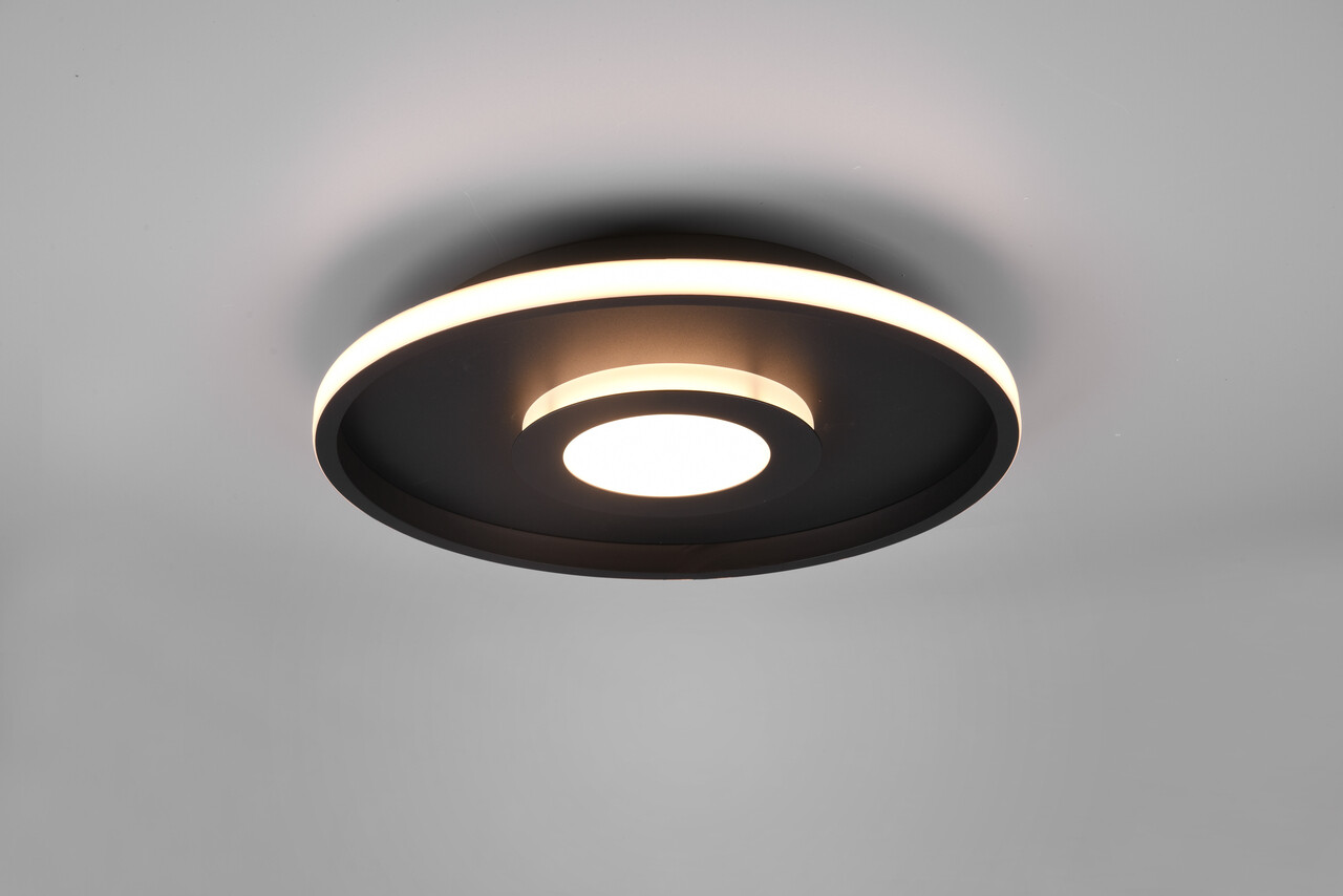 Plafoniera Ascari, TRIO, 40x6.8 cm, 35W, 1x SMD, metal, negru mat - imagine 5